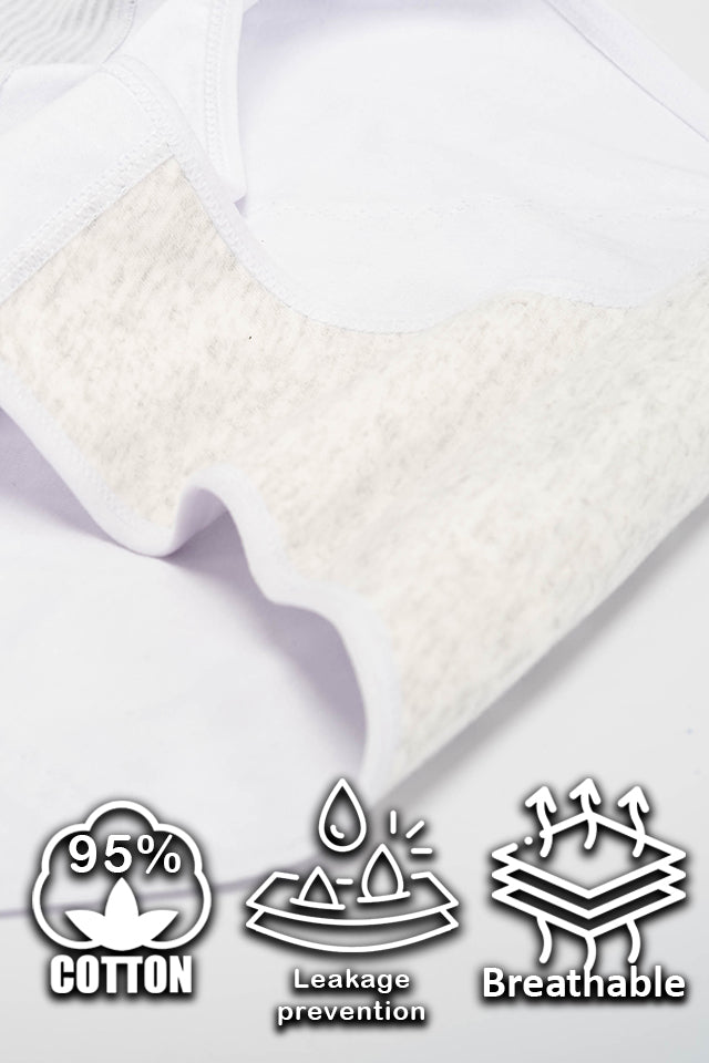 Dollcini Magas Derekú, Női Menstruációs Bugyi Szett - 95% Pamut, Szivárgásmentes, 3 db-os Csomag