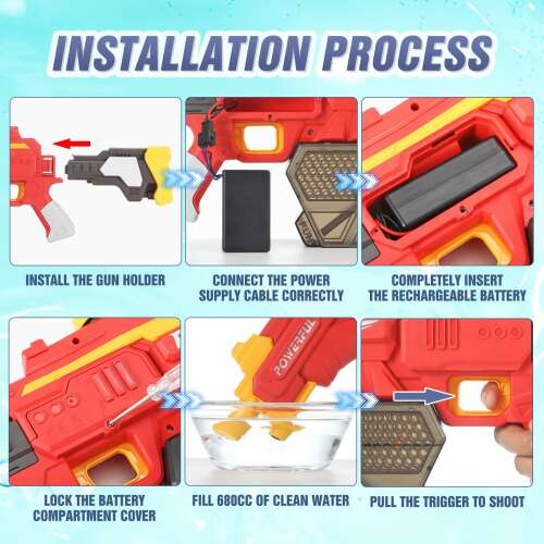 Dollcini Elektromos Vízipisztoly – Automata, Szabadtéri Nyári Játék