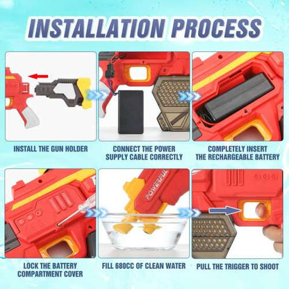 Dollcini Elektromos Vízipisztoly – Automata, Szabadtéri Nyári Játék