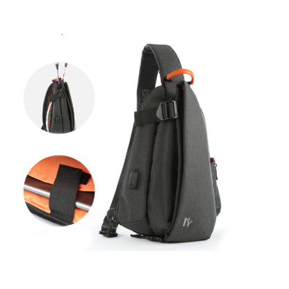 Dollcini Sport Válltáska – USB Porttal, Vízálló, Uniszex