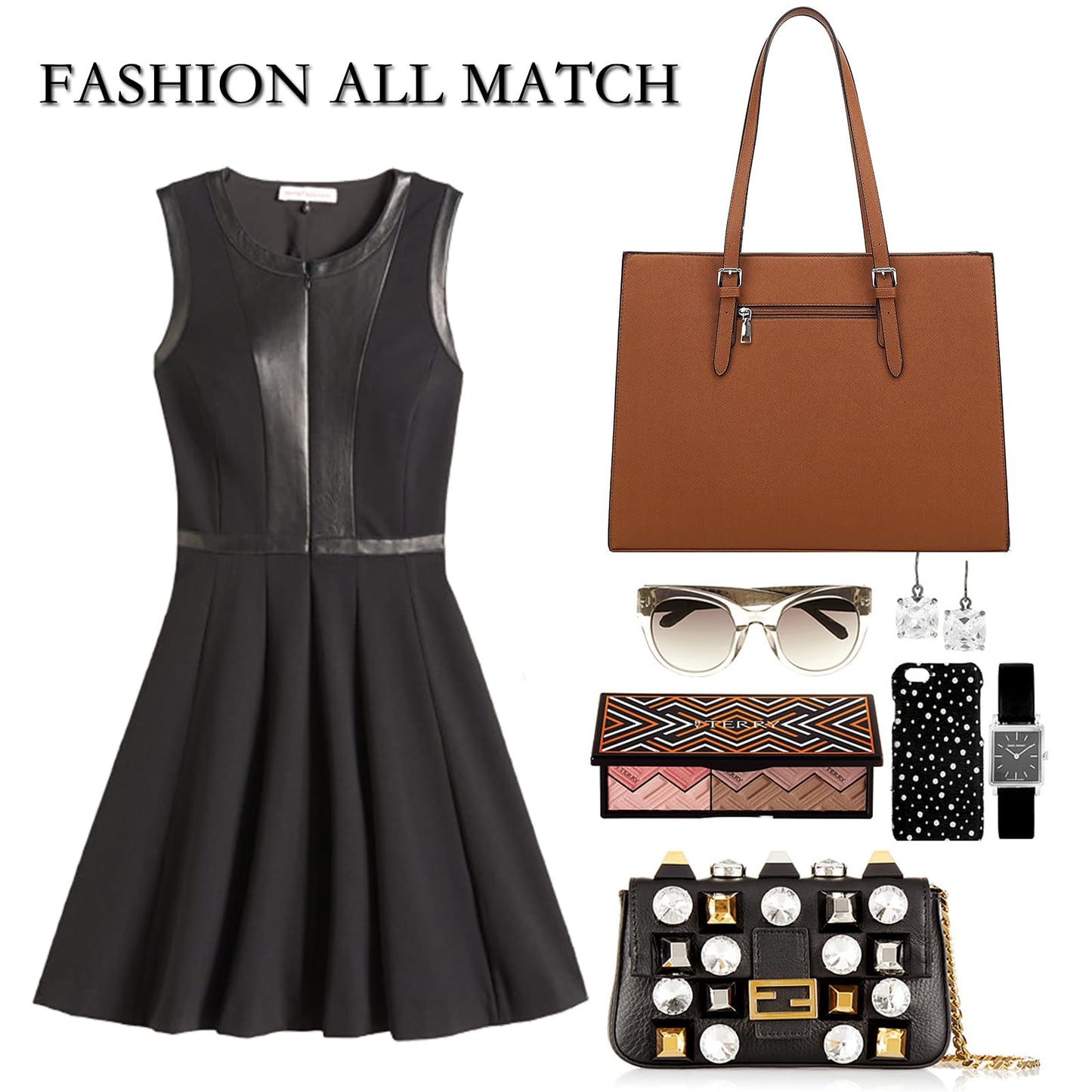 Dollcini Elegáns Női Laptoptáska – Vízálló Műbőr, 15,6" Laptophoz