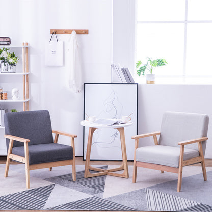 Dollcini Otthon Skandináv Dizájn Fotel Masszív Fa Vázzal és Prémium Szövet Kárpittal