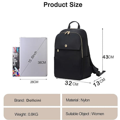 Dollcini Női Laptop Hátizsák – Ergonomikus, 15.6”, Utazáshoz