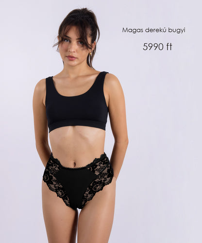 Dollcini ,Magas Derekú Női Bugyi ,Brazil Női Bugyi,Virágmintás Csipkés Női Bugyi -95% pamut + spandex,Többszínű,6 db-os Csomag