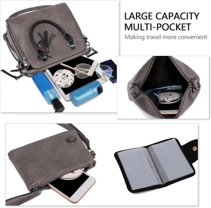 Dollcini 4 Részes Műbőr Táskaszett – Kézitáska és Válltáska