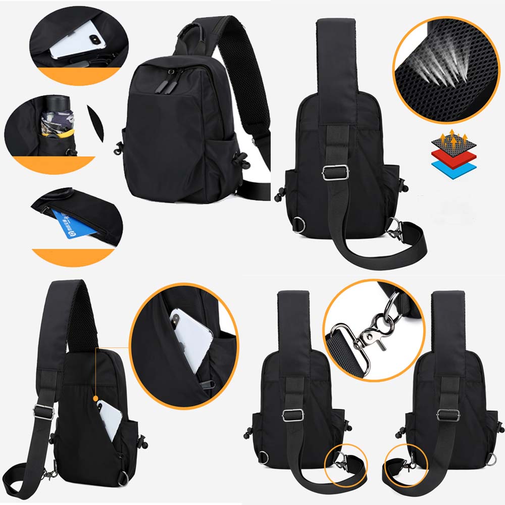 Dollcini Divatos Férfi Melltáska – Víz- és Karcálló, Praktikus