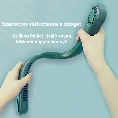 Dollcini Hordozható Nyakventilátor – Csendes és Erőteljes Hűtés, USB