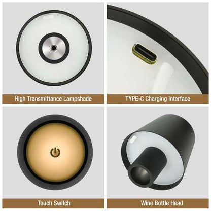 Dollcini Otthon LED Lámpa Dekoráció  – Vezeték Nélküli, Érintős