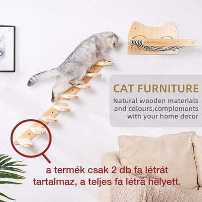 Dollcini Otthon Fali Macskalépcső – Biztonságos Fa anyag