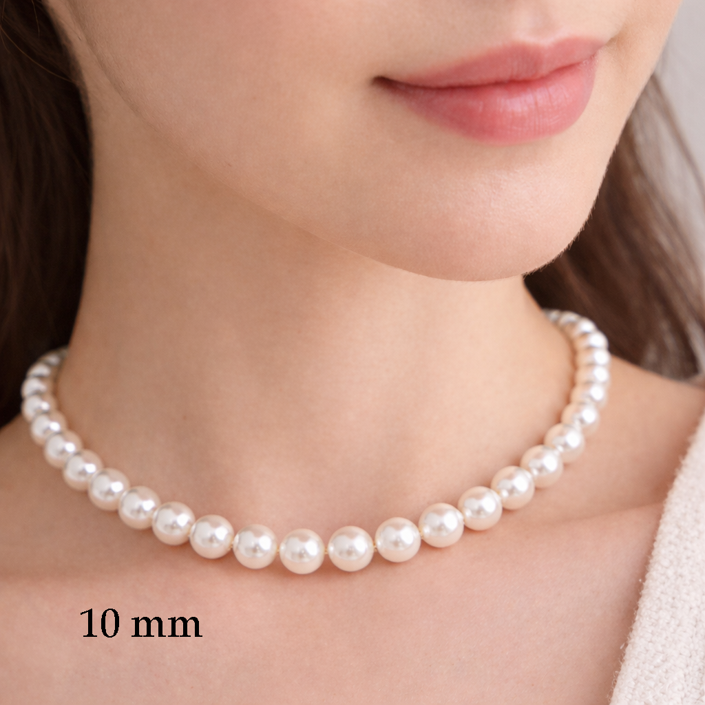 Dollcini Klasszikus Gyöngysor – Gyöngy nyaklánc (4 / 8 / 10 mm)