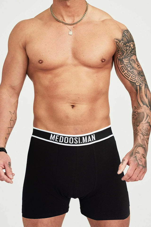 Dollcini Légáteresztő Pamut Férfi Boxeralsó - 95% Pamut, 3 darabos szett