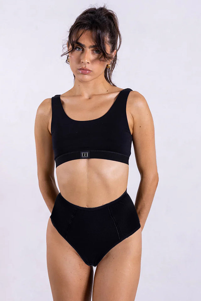 Dollcini ,Magas derekú női bugyi ,95% Pamut + Spandex-Többszínű, 6 db-os Csomag,8922