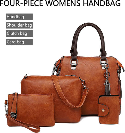 Dollcini 4 Részes Műbőr Táskaszett – Kézitáska és Válltáska