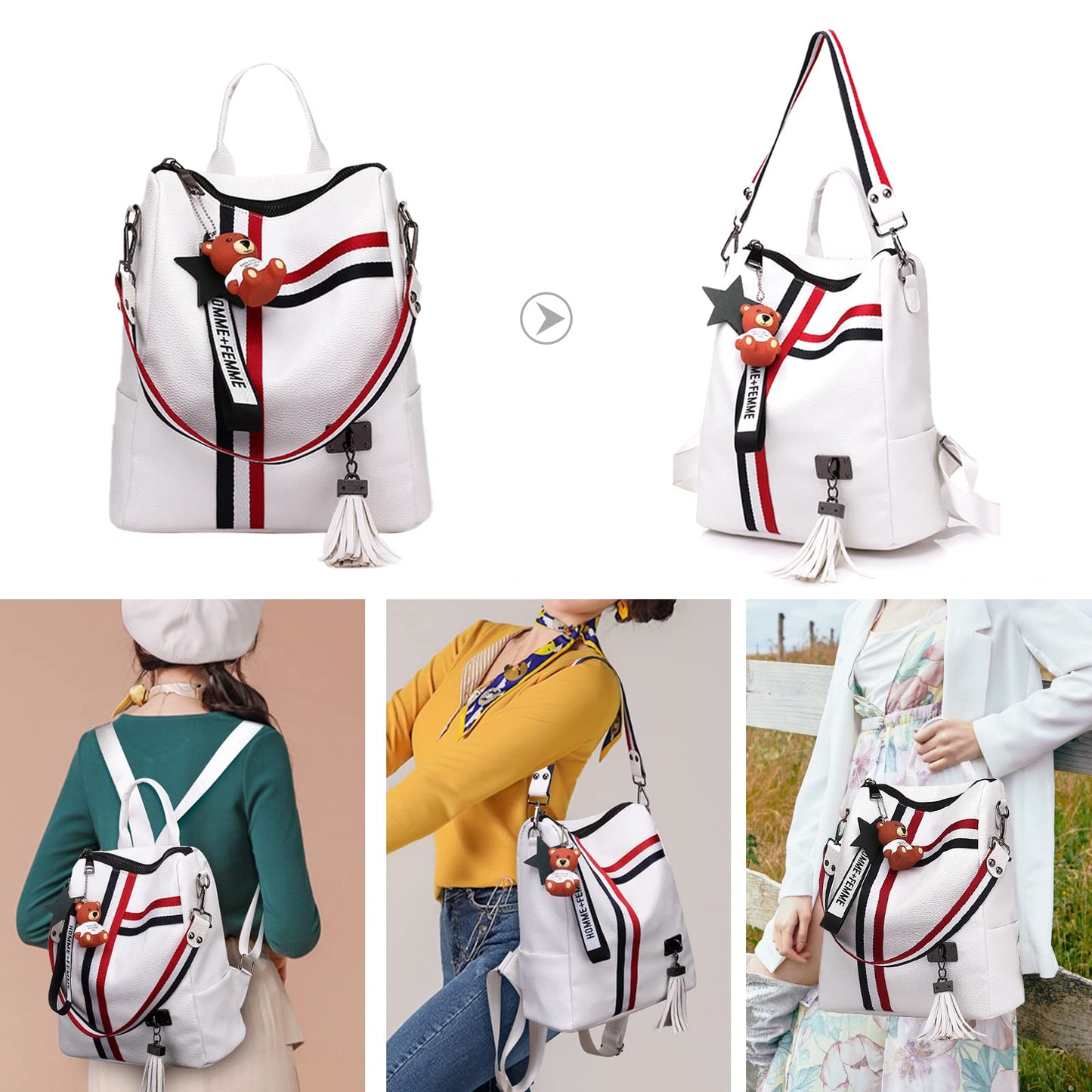 Dollcini Divatos Női Campus Hátizsák – Vízálló és Tartós