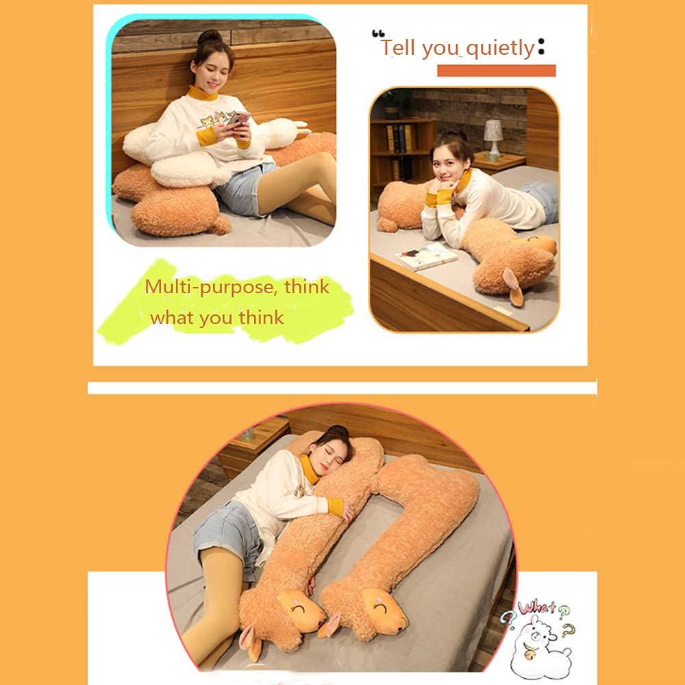 Dollcini Puha Alpaka Plüssjáték – Ölelnivaló Állatfigura 109 cm