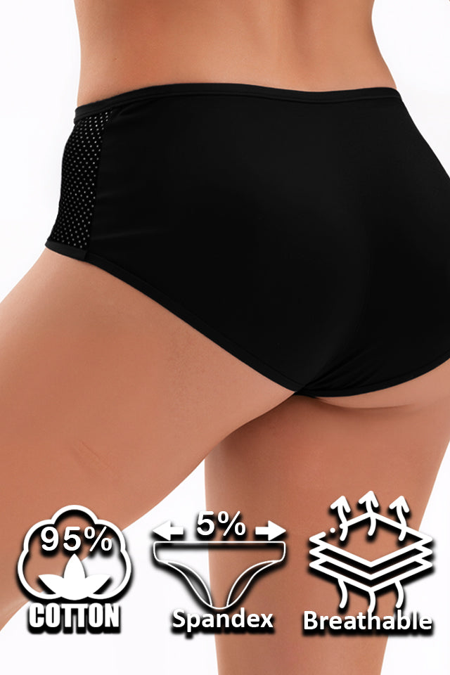 Dollcini ,Magas derekú női bugyi ,95% Pamut + Spandex-Többszínű, 6 db-os Csomag,69542