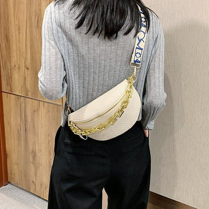 Dollcini Elegáns Női Válltáska – Műbőr, Láncos Crossbody