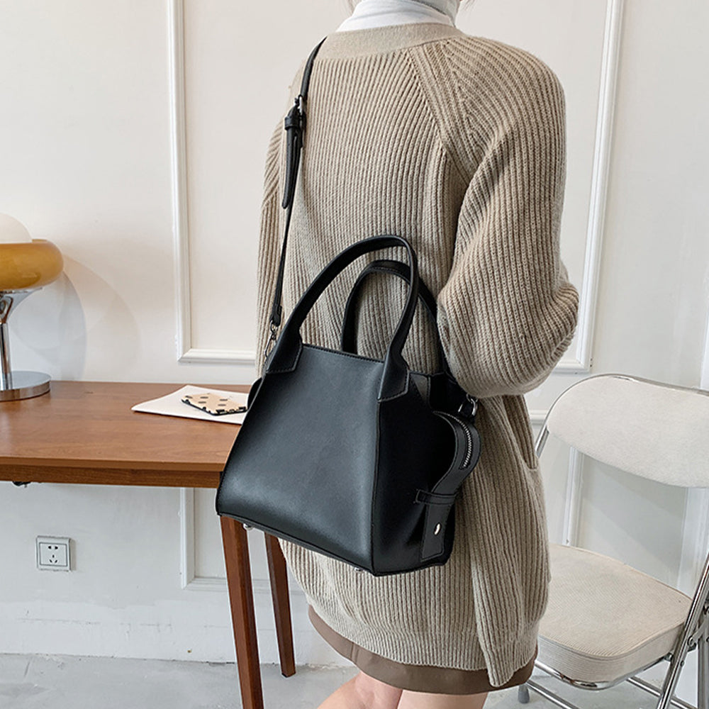 Dollcini Női Munkatáska – Elegáns, Vízálló Műbőr, Fekete